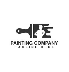 Minimal Painting Service Company Logo