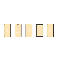 Mobile Phone Mockup Phones Of Different Models