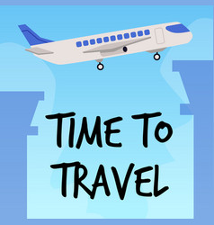 Time To Travel Banner Or Leaflet Mockup