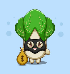 Cute Chinese Cabbage Steal Money