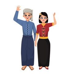 Myanmar Man And Woman