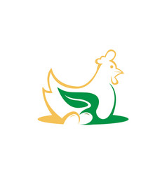 Organic Chicken Eco Logo