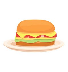 Portuguese Hamburger Icon Cartoon