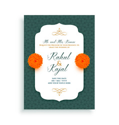 Indian Wedding Invitation Card Lovely Template