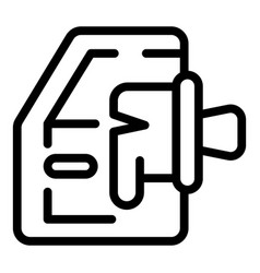 Car Painter Icon Outline Body Check