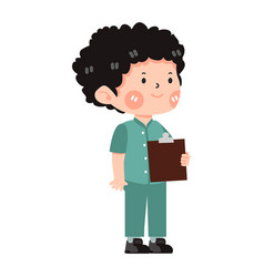 Cartoon Male Nurse Character