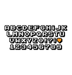 Pixel Font 8 And 16 Bit Vintage Style