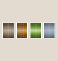 Color Earth Tone Poster Set Geometric Triangle