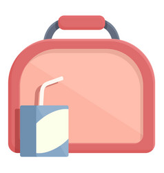 Milk Package Icon Cartoon Snack Meal