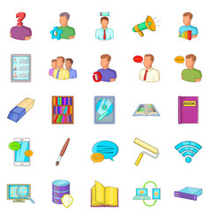 Remittance Icons Set Cartoon Style