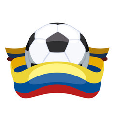 Soccer Colombia Ball With Flag