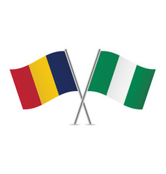 Chad And Nigeria Crossed Flags