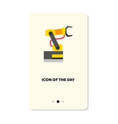 Empty Robotic Arm In Action Icon