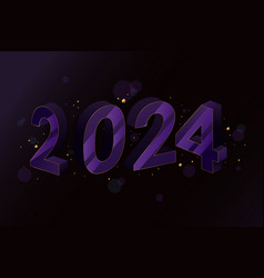 New Year 2024 Numbers 3d