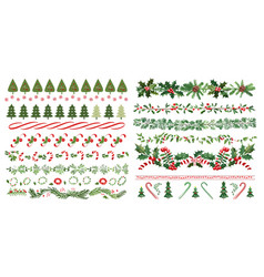 Collection Of Simple Christmas Themed Borders