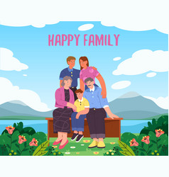 Family Photo Outdoor Cartoon Photography