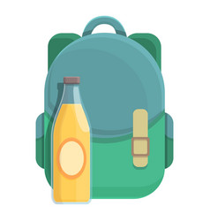 Lunch Backpack Icon Cartoon Snack Meal