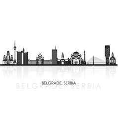 Skyline Panorama Of City Of Belgrade Serbia