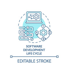 Software Development Life Cycle Turquoise Concept