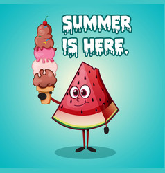 Banner Design Of Summer Is Here