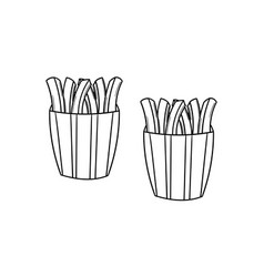 Hand Drawn French Fries