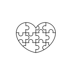 Hand Drawn Heart Shaped Puzzle Redesign