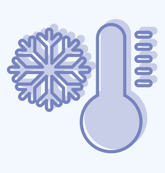 Icon Cold Related To Air Conditioning Symbol Two