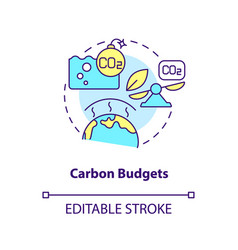 Carbon Budgets Concept Icon