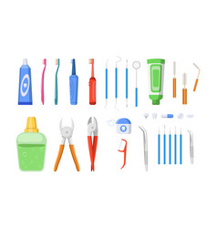 Different Dentist Tools Set