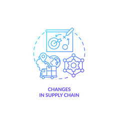 Supply Chain Optimization Blue Gradient Concept