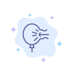 Air Balloon Blow Relief Stress Blue Icon