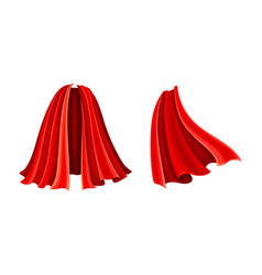 Superhero Red Capes Set Silk Flying Cloak Cartoon