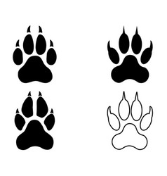 Wolf Paw Silhouette