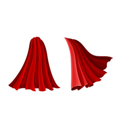 Superhero Red Capes Set Silk Scarlet Flying Cloak