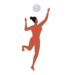 Athletic Woman Volleyball Player