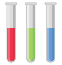 Biochemistry Tubes On A White Background