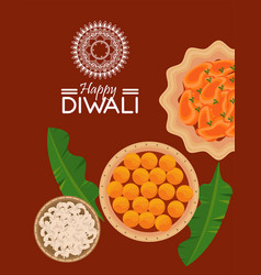 Happy Diwali Celebration With Menu Food