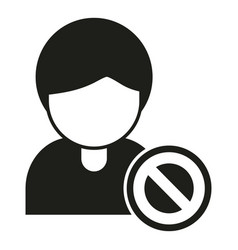 User Ban Icon Simple Business Data