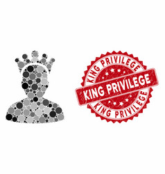 Collage King With Distress Privilege Seal