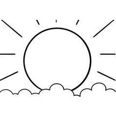 Hand Drawn Sun And Cloud Background