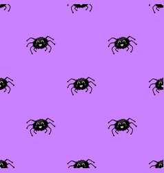 Simple Seamless Pattern With Cute Spiders