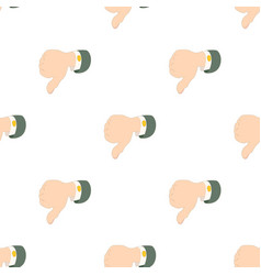 Thumb Down Dislike Pattern Seamless