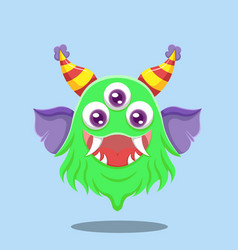 Cute Scary Green Monster