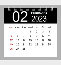 February 2023 Monthly Calendar Template