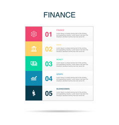 Finance Bank Money Graph Businessman Icons