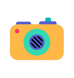 Photo Camera Birthday Party Color Stroke Icon