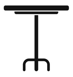 Small Outdoor Table Icon Simple Wooden