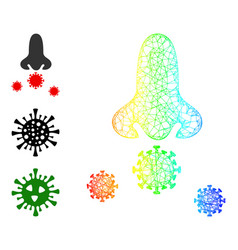 Spectrum Gradient Net Mesh Nose Viruses Icon