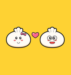 Dumpling Fall In Love Cartoon Icon