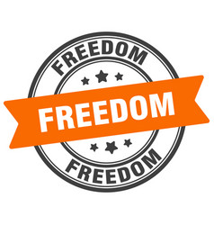 Freedom Stamp Freedom Label On Transparent